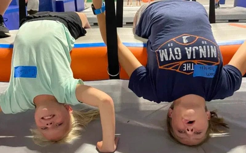 Kids having fun at The Ninja Gym
