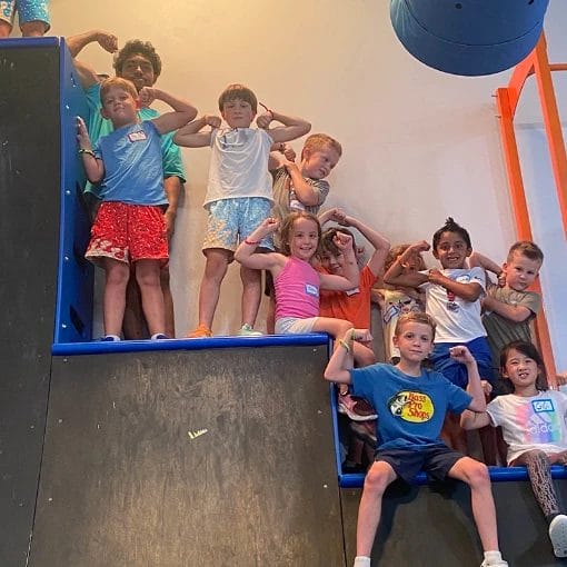 Camp warped wall at The Ninja Gym